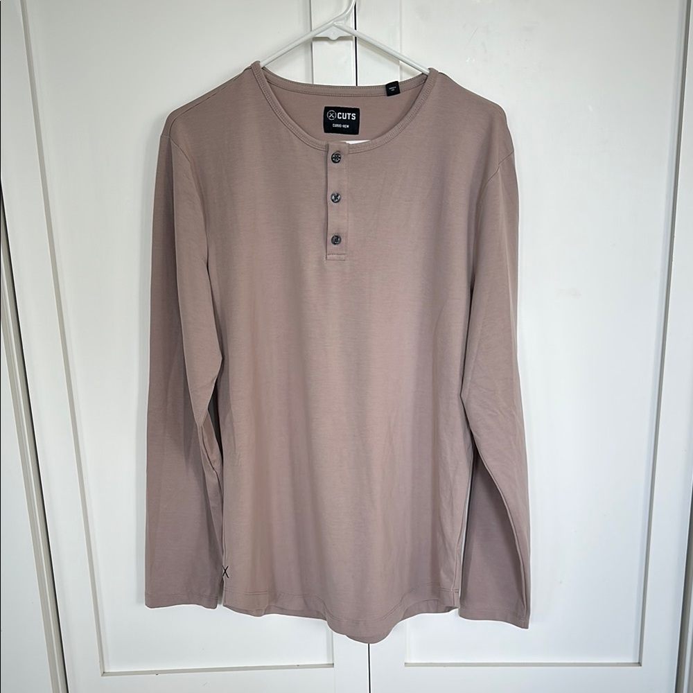 Cuts Clothing Tan Long Sleeve Tee
